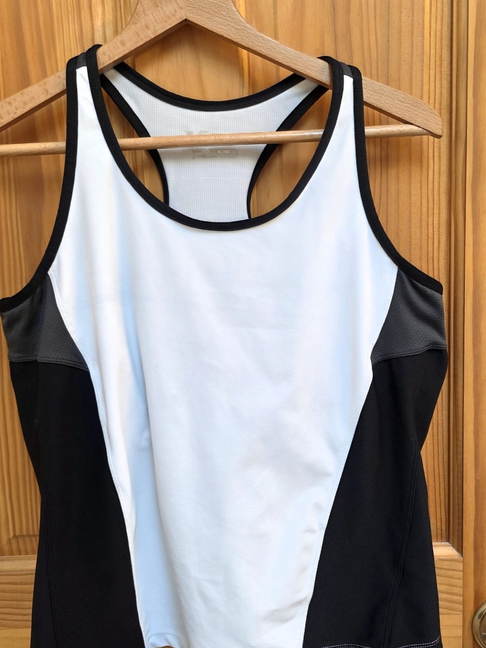 Xersion Black & White Racerback Sports Tank